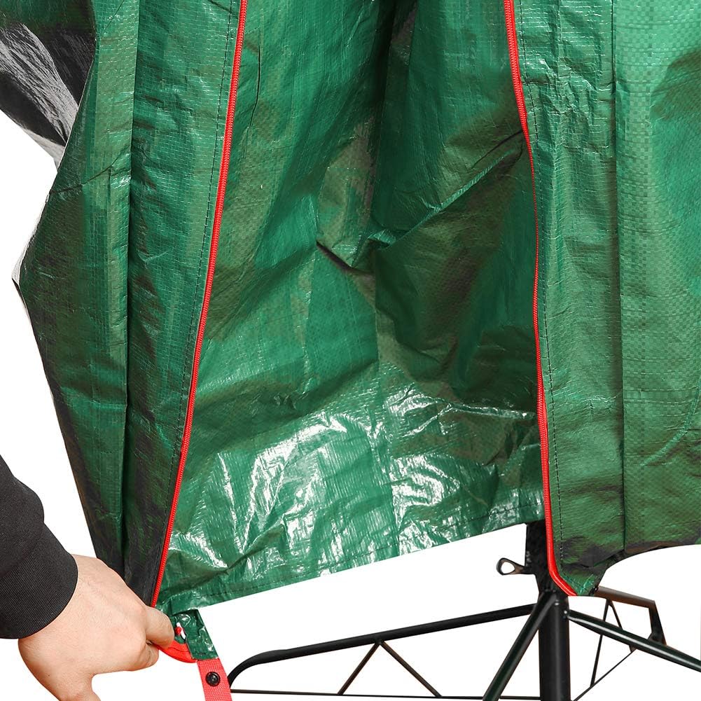 Upright Christmas Tree Storage Bag for 9FT x 4FT Trees (Green) Tear Proof