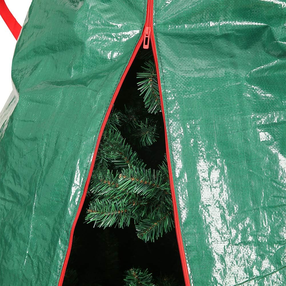 Upright Christmas Tree Storage Bag for 9FT x 4FT Trees (Green) Tear Proof